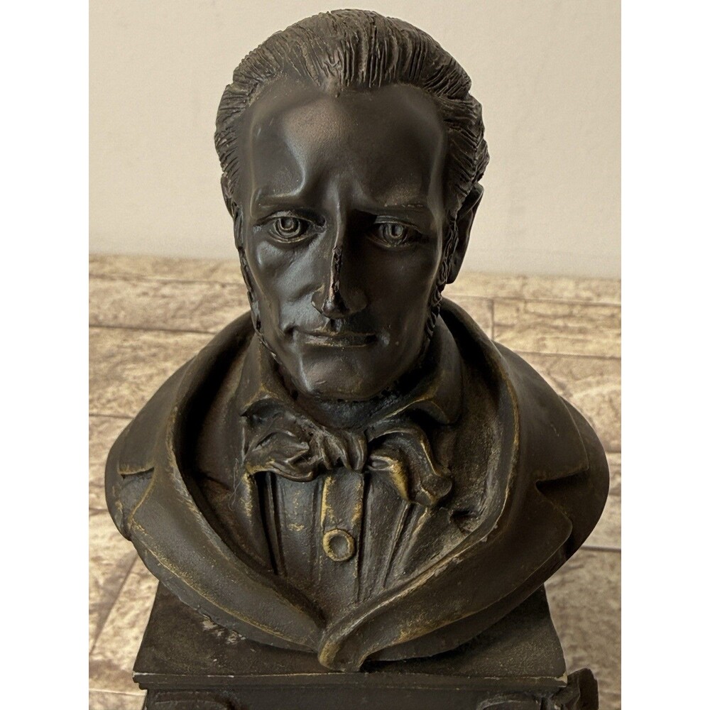 Vintage Richard Wagner Bust Sculpture German Composer Statue Decor READ - Picture 3 of 13